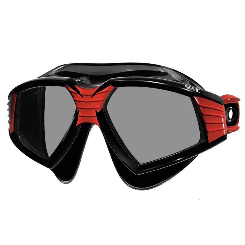 Ochelari de inot Seac - SONIC Black, Negru/Rosu