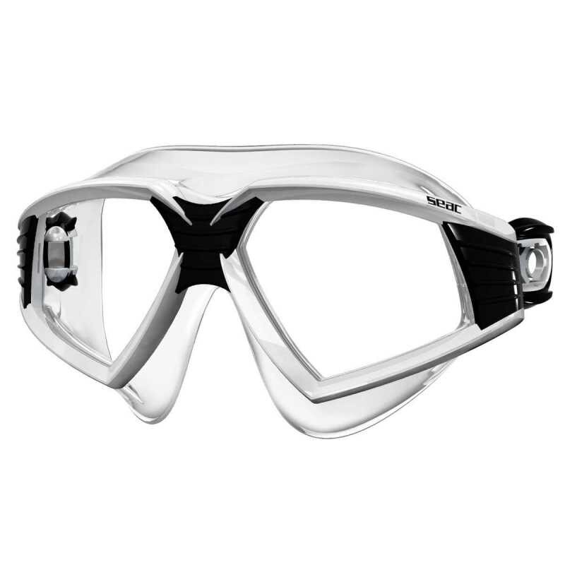 Ochelari de inot Seac - SONIC, Alb/Negru