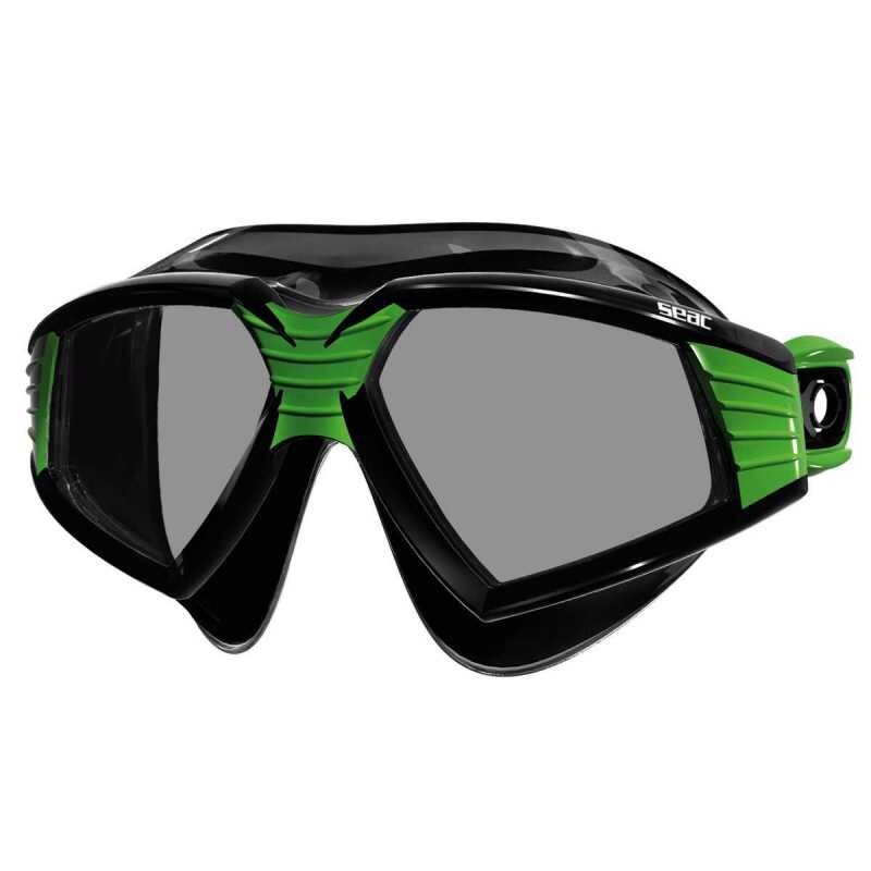 Ochelari de inot Seac - SONIC Black, Negru/Verde