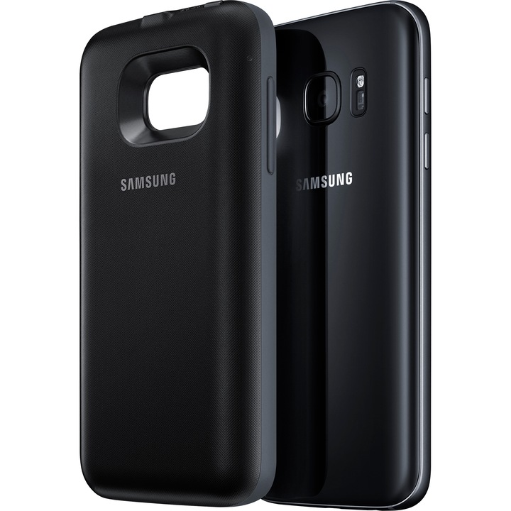 Протектор с батерия за безжично зареждане Samsung за Galaxy S7 G930, Black