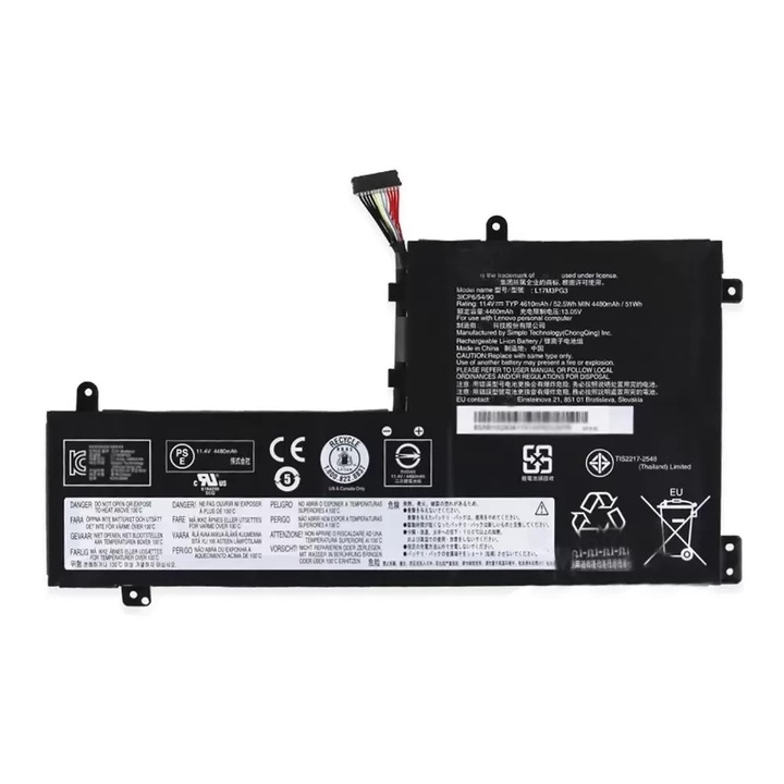 Батерия за Lenovo Legion Y530-15ICH Y530-15IRH Y540-17IRH Y540-15IRH Y740-15IRHg, Y545 Y6999 Y7000 Y7000P PN L17M3PG3 L17C3PG1 L17C3PG2 L17L3PG1 L17M3PG2 Li-Ion 4670mAh 3 клетки 11.4V