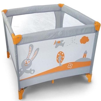 Patut pentru bebelusi Honey Baby, 6-36 luni, 93 x 93 x 78 cm, Gri/Portocaliu Patut pentru bebelusi Honey Baby, 6-36 luni, 93 x 93 x 78 cm, Gri/Portocaliu