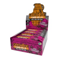 Cutie 12 Batoane Proteice Grenade Carb Killa Ciocolata Neagra si Zmeura 60g