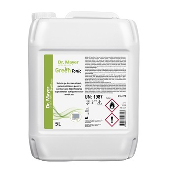 Dezinfectant suprafete Green Tonic, Dr.Mayer, cu alcool, 5 l Dezinfectant suprafete Green Tonic, Dr.Mayer, cu alcool, 5 l
