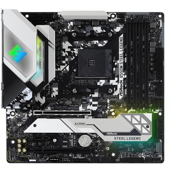 Placa de baza AsRock B550M STEEL LEGEND, Socket AM4 Placa de baza AsRock B550M STEEL LEGEND, Socket AM4