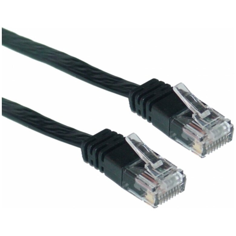 Cablu de retea Spacer SP-PT-CAT5-0.5M-Bk, UTP CAT5e