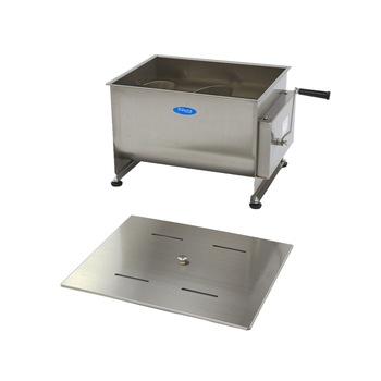 Malaxor profesional de carne, 60 litri, dublu ax, din inox Malaxor profesional de carne, 60 litri, dublu ax, din inox