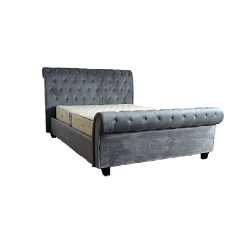 Pat Dormitor Tapitat Silver Nuanta Gri 180x200 Occident Design