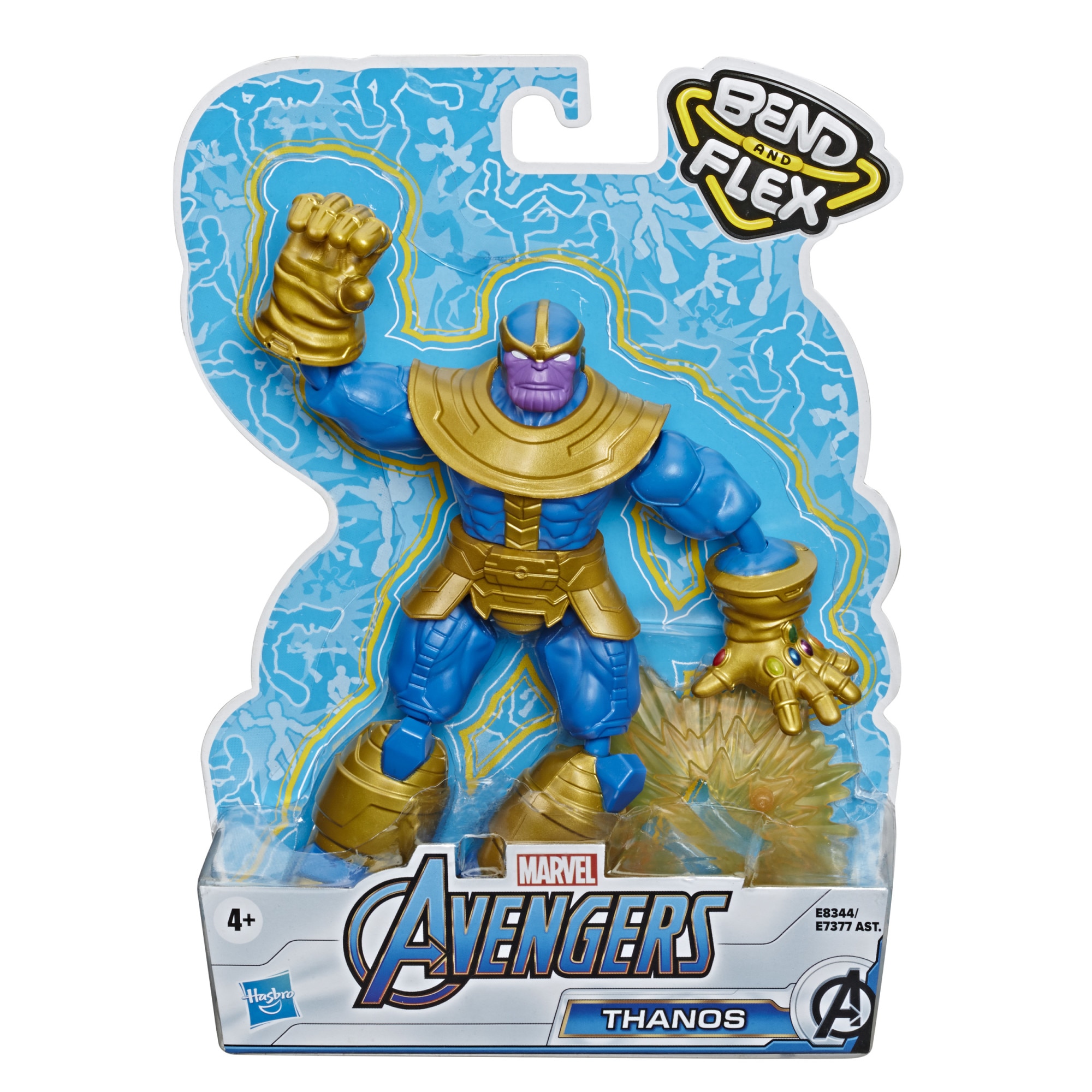 Figurina Bend and Flex Avengers - Thanos, 15 cm