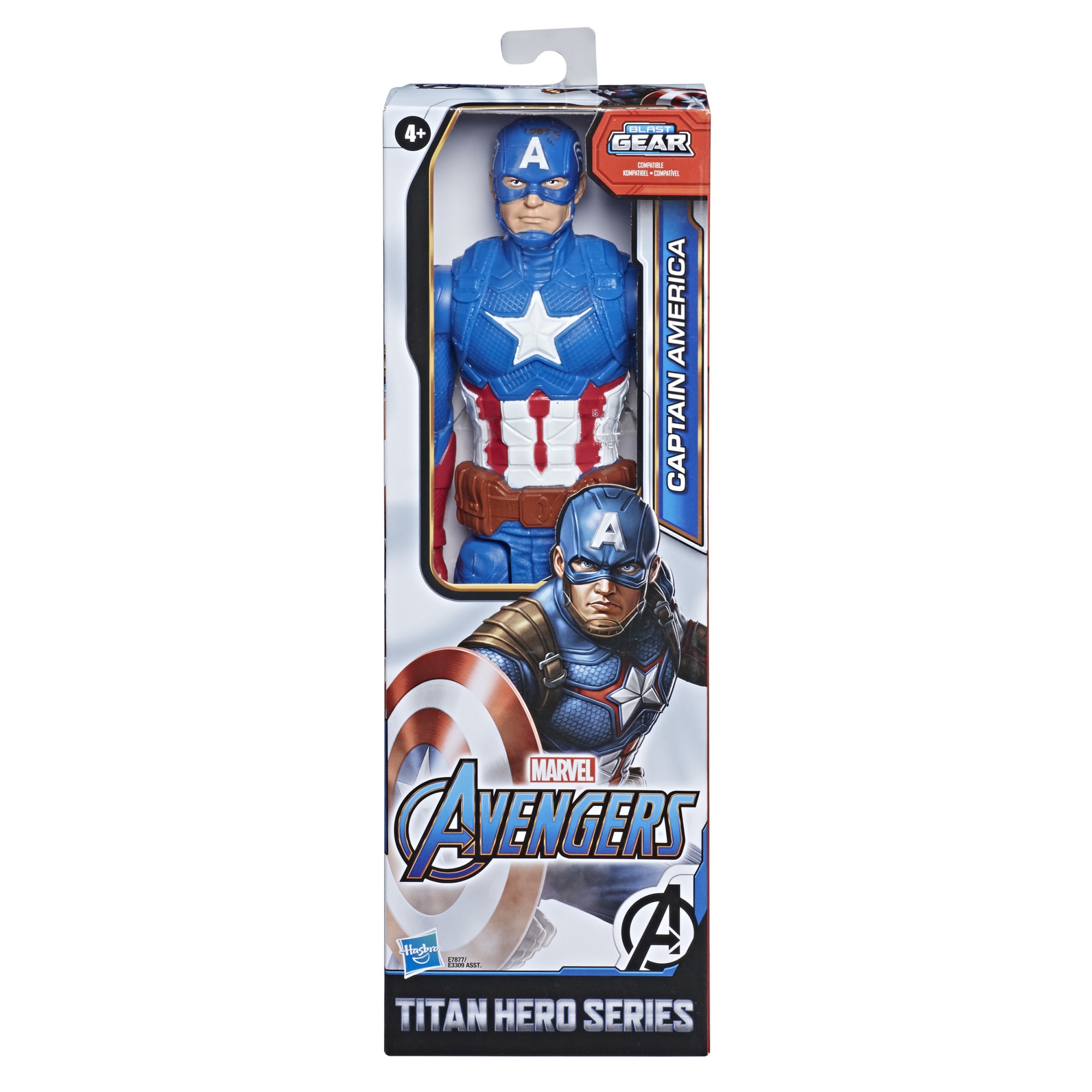 Figurina Titan Hero Blast Gear - Captain America, 30 cm