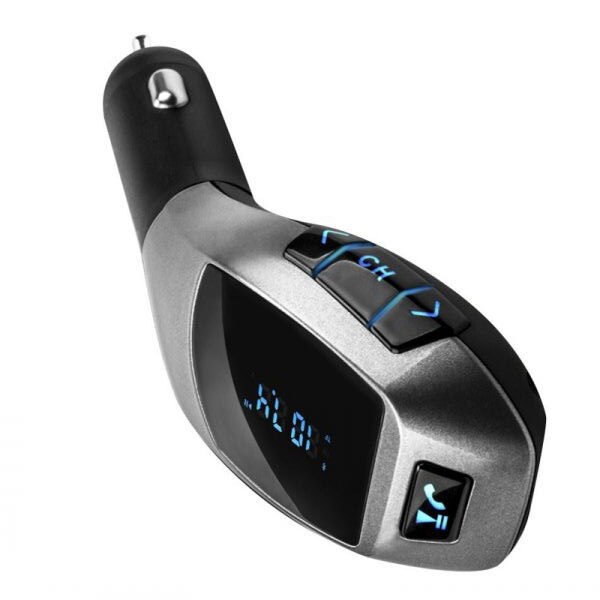 Modulator Auto FM X5, Intrari, USB si CARD TF, Distanta 5M - eMAG.ro