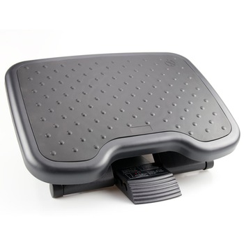 Suport picioare birou, ergonomic, F6035, suprafata texturata detasabila, ajustabil, plastic,negru, 46 x 34 x 11 cm Suport picioare birou, ergonomic, F6035, suprafata texturata detasabila, ajustabil, plastic,negru, 46 x 34 x 11 cm