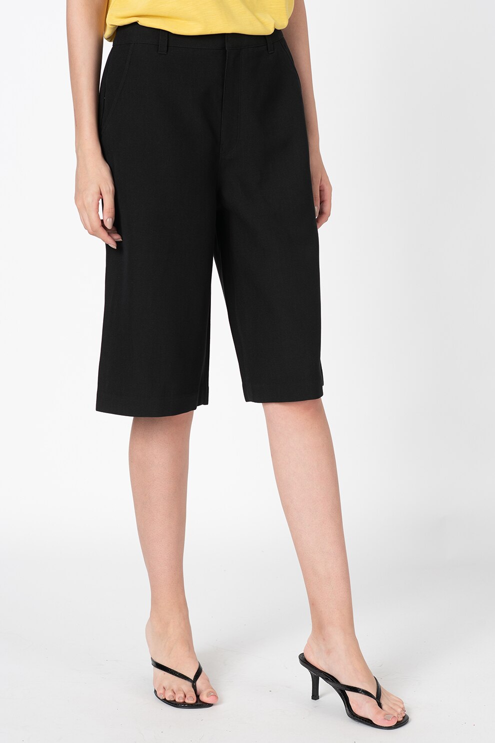 SUPERDRY, Bermude cu buzunare oblice Edit, Negru, S