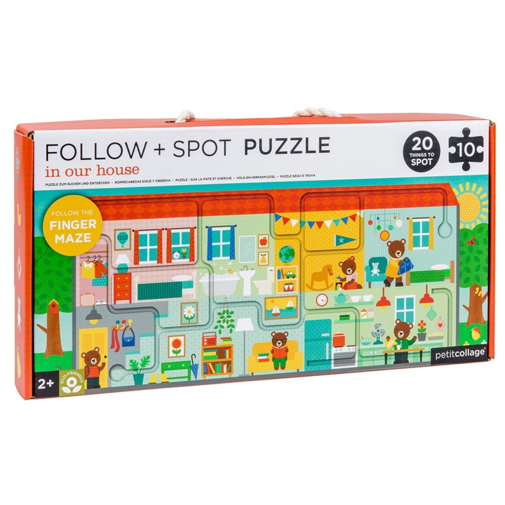 Petit Collage XL Puzzle - A házunkban, 10 darab