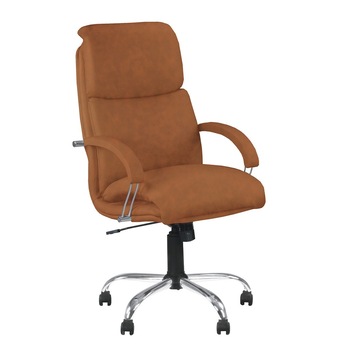 Scaun directorial NADIR, Brun deschis piele ecologica Scaun directorial NADIR, Brun deschis piele ecologica