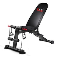 Banca multifunctionala ZOCO BODY KK-021BZ, pentru piept, umeri, brate, picioare, abdomene, reglabila, pliabila, neagra