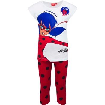 Pijama fete, Miraculoasa LadyBug, Rosu/Alb Pijama fete, Miraculoasa LadyBug, Rosu/Alb