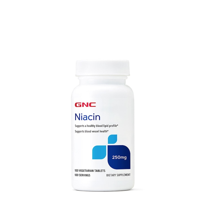 GNC Niacina 250 - 100 tablete vegetale