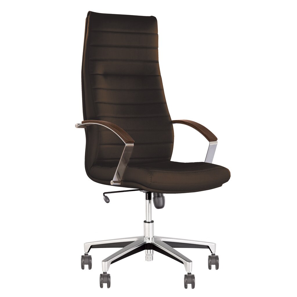 Scaun directorial IRIS, Brun inchis piele ecologica