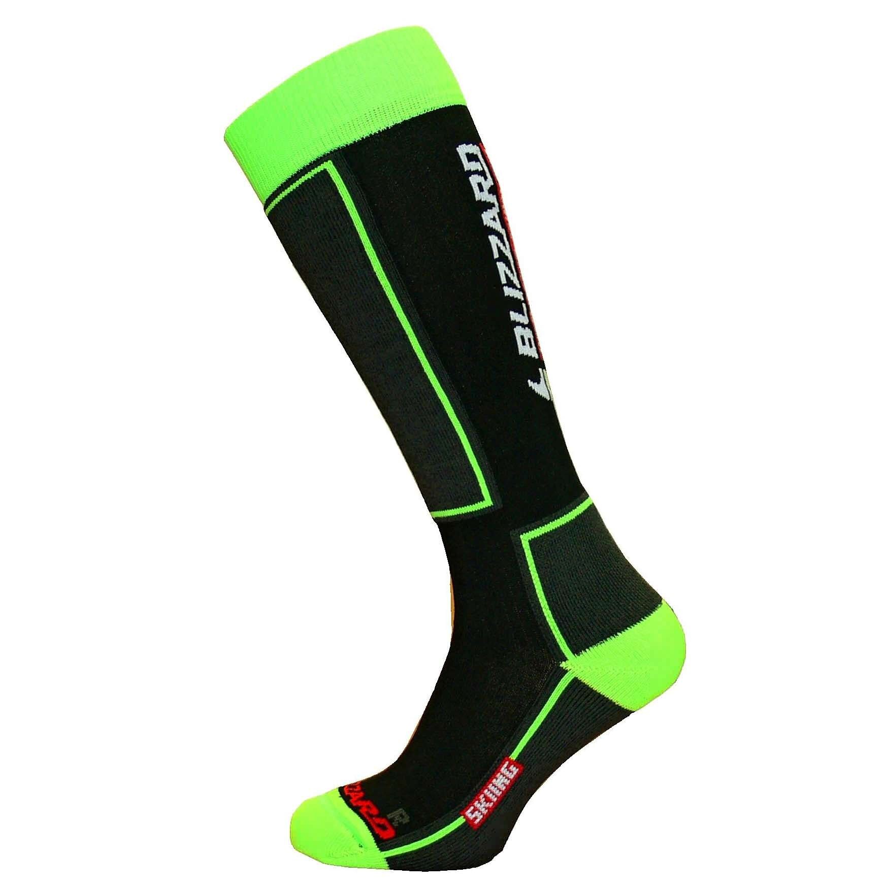 Sosete Blizzard SKIING SKI SOCKS negru/verde 39-42
