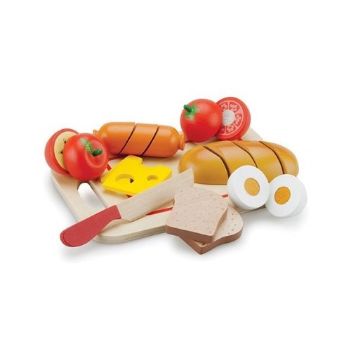 Bucatarie copii New Classic Toys Cutting Meal - Breakfast