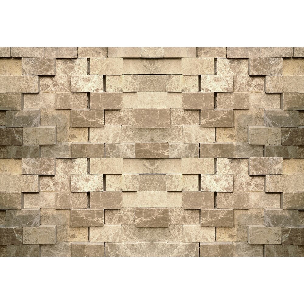 Fototapet cu perete de piatra Wizard and Genius 5203-8 dimensiune 384cm (L) x 260cm (I) crem cu maro