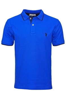 Tricou Barbati Polo, U.S. Polo ASSN. din Bumbac, Albastru deschis, albastru deschis Tricou Barbati Polo, U.S. Polo ASSN. din Bumbac, Albastru deschis, albastru deschis