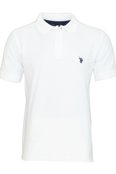 Tricou Barbati Polo U.S. Polo ASSN. din Bumbac, regular fit, Alb, 2XL Tricou Barbati Polo U.S. Polo ASSN. din Bumbac, regular fit, Alb, 2XL