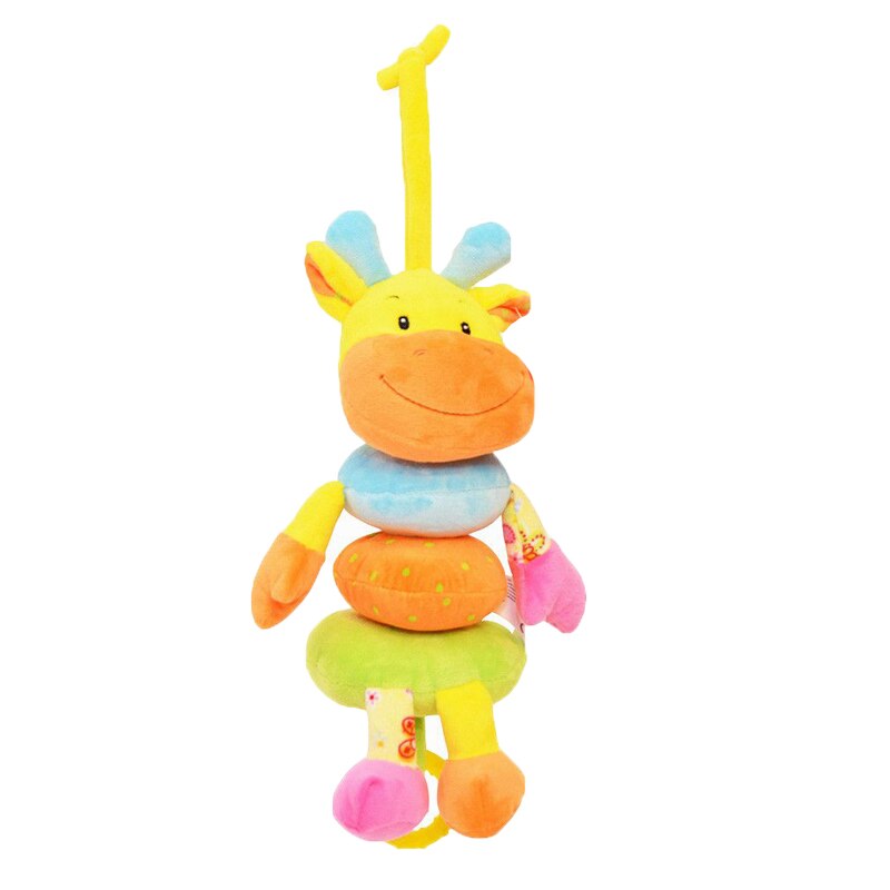 Jucarie muzicala pentru carucior RCO Girafa WJ6124, Multicolor