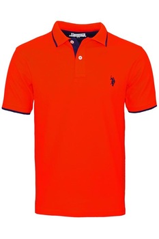 Tricou Barbati Polo, U.S. Polo ASSN. din Bumbac, Rosu, L Tricou Barbati Polo, U.S. Polo ASSN. din Bumbac, Rosu, L