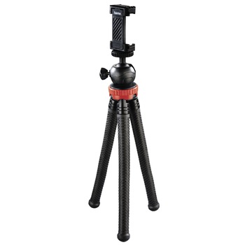 Mini Trepied Hama FlexPro Smartphone / GoPro / Camera Foto, 27cm, Rosu Mini Trepied Hama FlexPro Smartphone / GoPro / Camera Foto, 27cm, Rosu