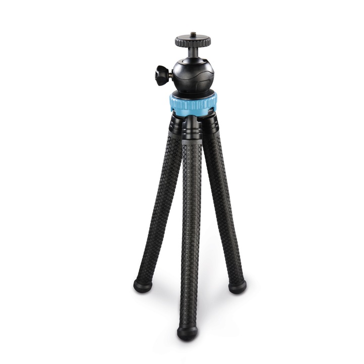 Hama, FlexPro mini állvány okostelefonhoz / GoPro-hoz / fényképezőgéphez, 27 cm, kék