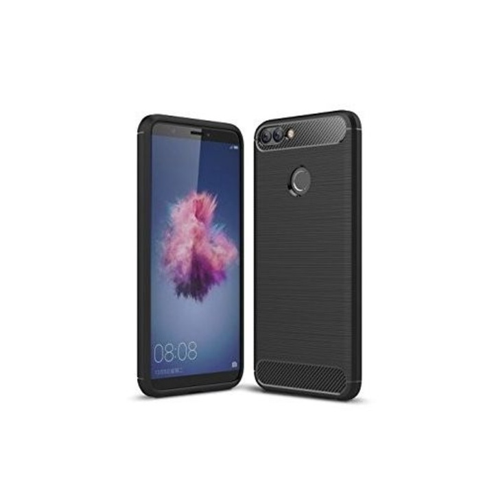 Gigapack Gumi/szilikon tok Huawei P Smart (Enjoy 7S) készülékhez, fekete