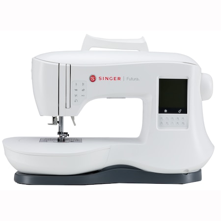 Masina de cusut Singer Futura 4400, 13 modele butoniera, 200 cusaturi integrale, Ecran LCD