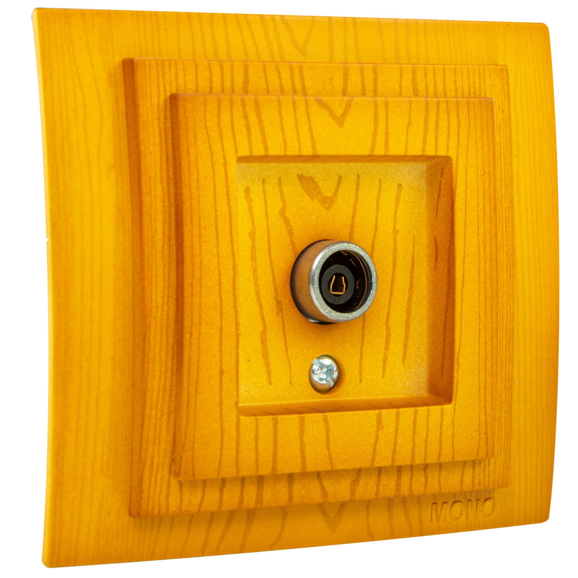 Priza TV de capat Mono Electric LARISSA, ingropat/ST, stejar