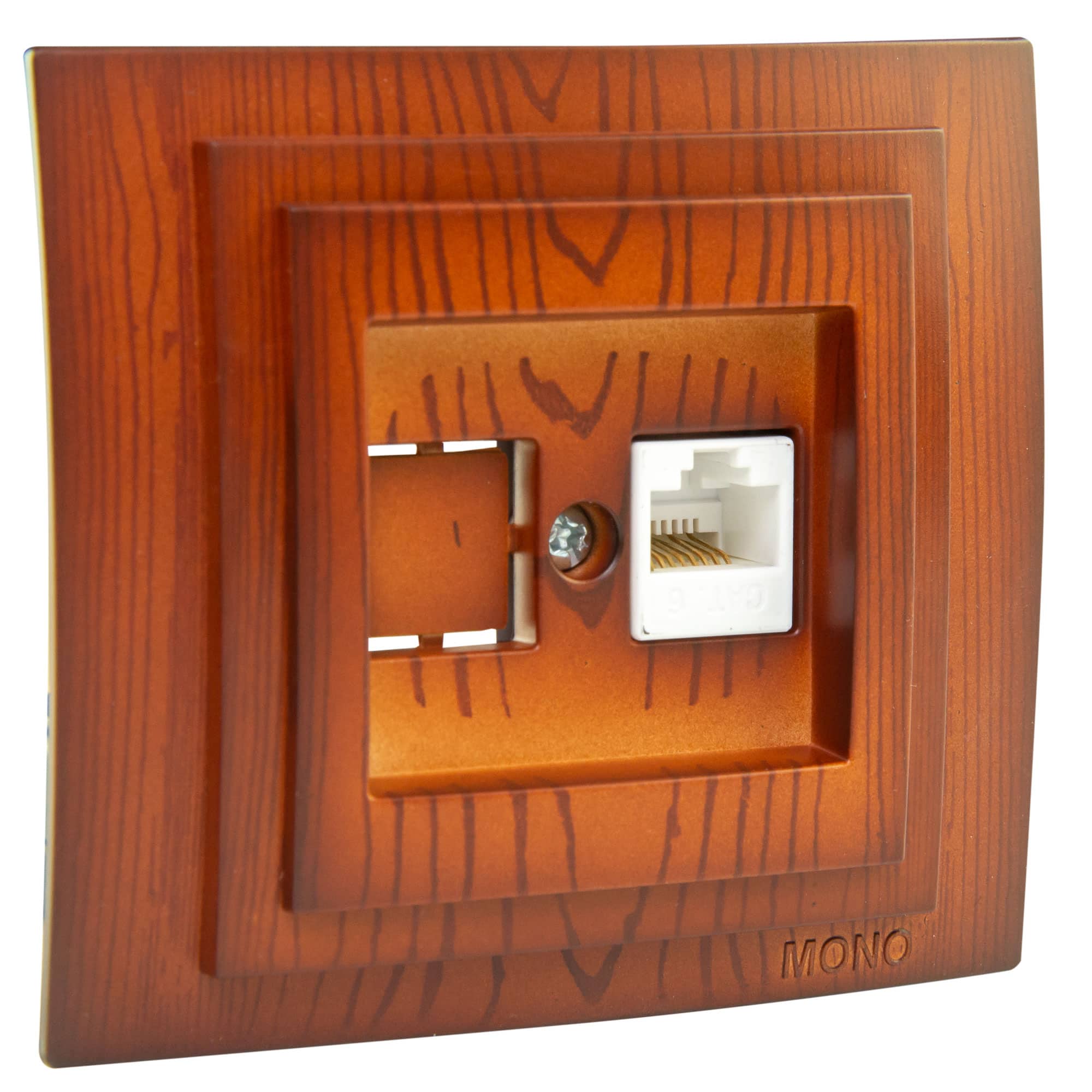 Priza date RJ45 Mono Electric LARISSA, CAT6, ingropat/ST, cires