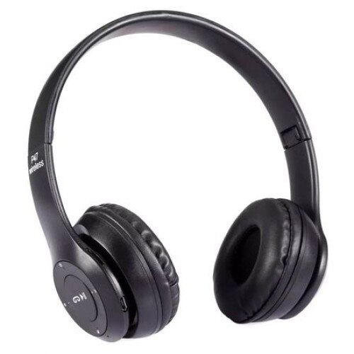 Casti audio fara fir, pliabile cu SD Card, Bluetooth version 4.1, microfon,Radio, Aux, P47 Negru, Urban Trends ®