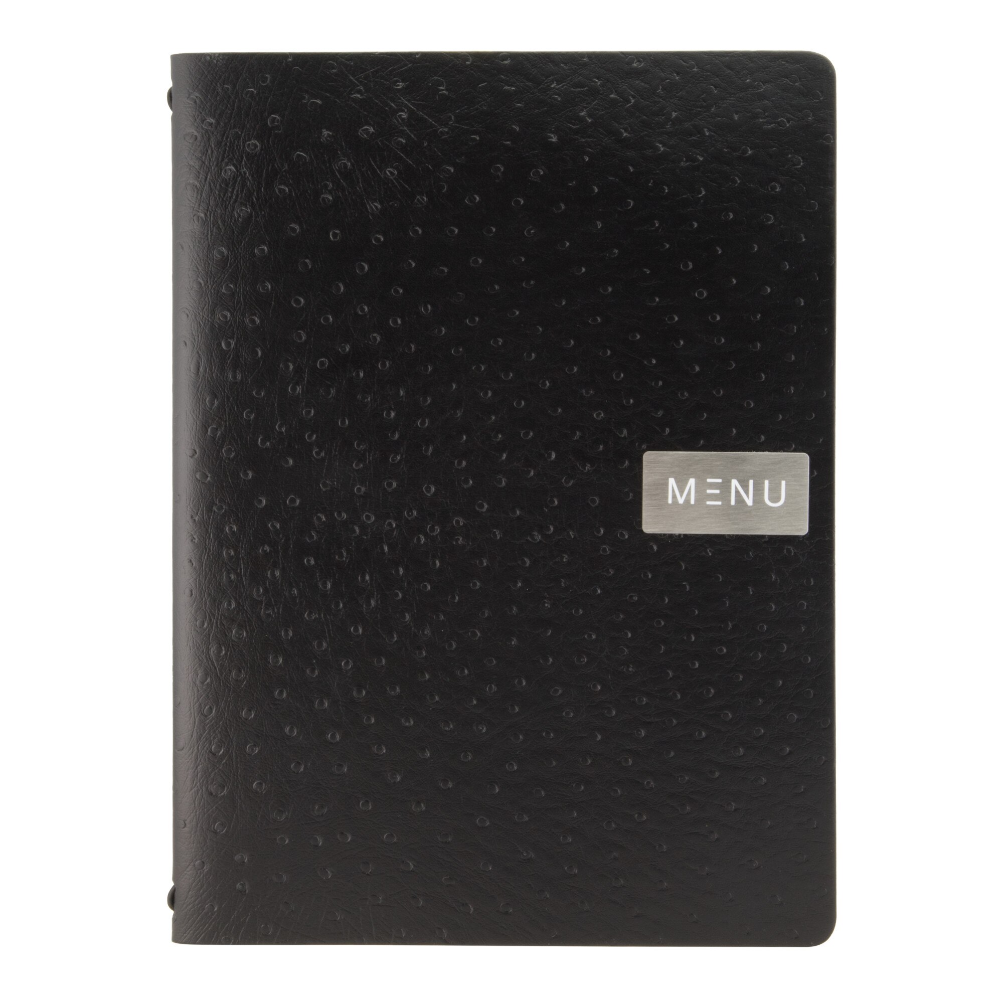 Meniu A4, Securit, model Leather Ego, negru