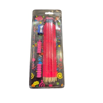 Set 12 creioane de lemn HB, cu ascutitoare si grip Set 12 creioane de lemn HB, cu ascutitoare si grip