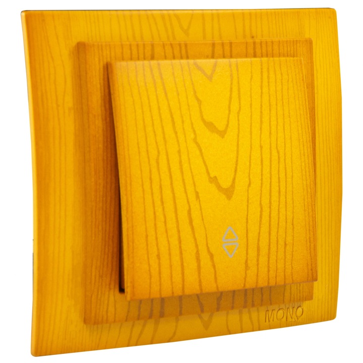 Intrerupator cap scara Mono Electric LARISSA, ingropat/ST, stejar