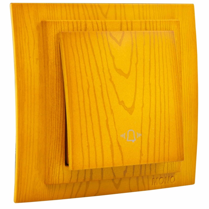 Intrerupator sonerie Mono Electric LARISSA, ingropat/ST, stejar