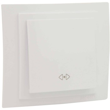 Intrerupator cap cruce Mono Electric LARISSA, ingropat/ST, alb Intrerupator cap cruce Mono Electric LARISSA, ingropat/ST, alb