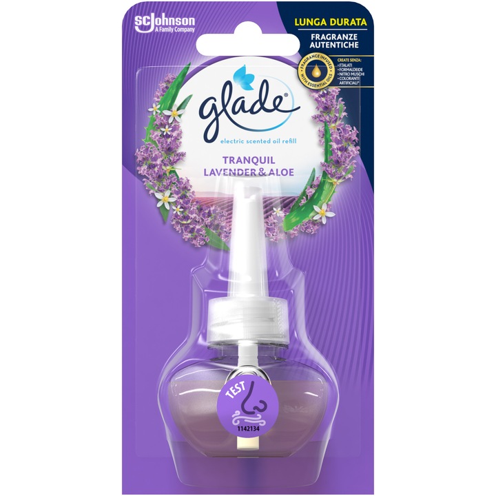 Rezerva odorizant electric pentru camera Glade Lavanda & Aloe, 20 ml