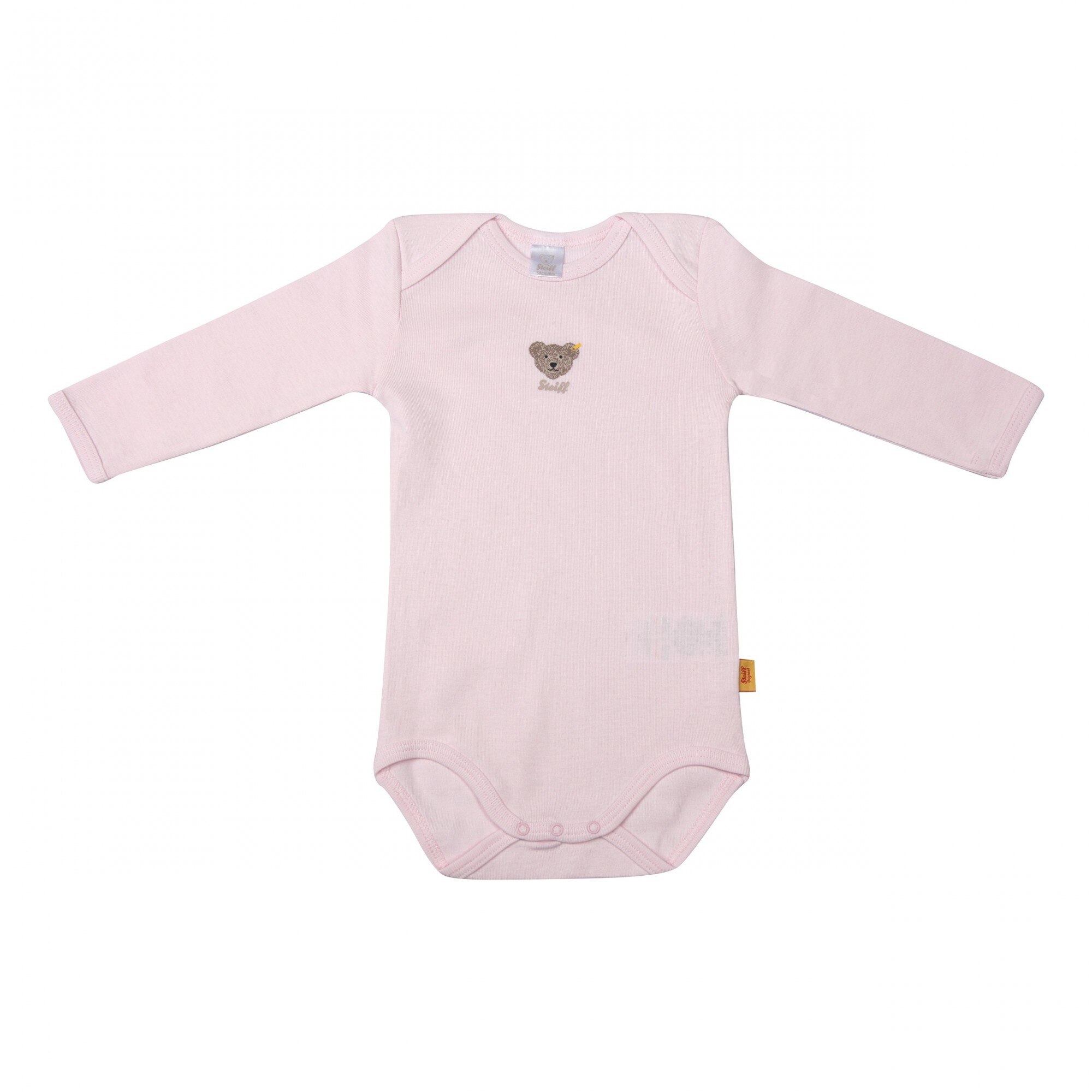 Body cu maneca lunga Steiff Essential Classics Pink, 6-9 luni