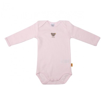 Body cu maneca lunga Steiff Essential Classics Pink, 6-9 luni Body cu maneca lunga Steiff Essential Classics Pink, 6-9 luni