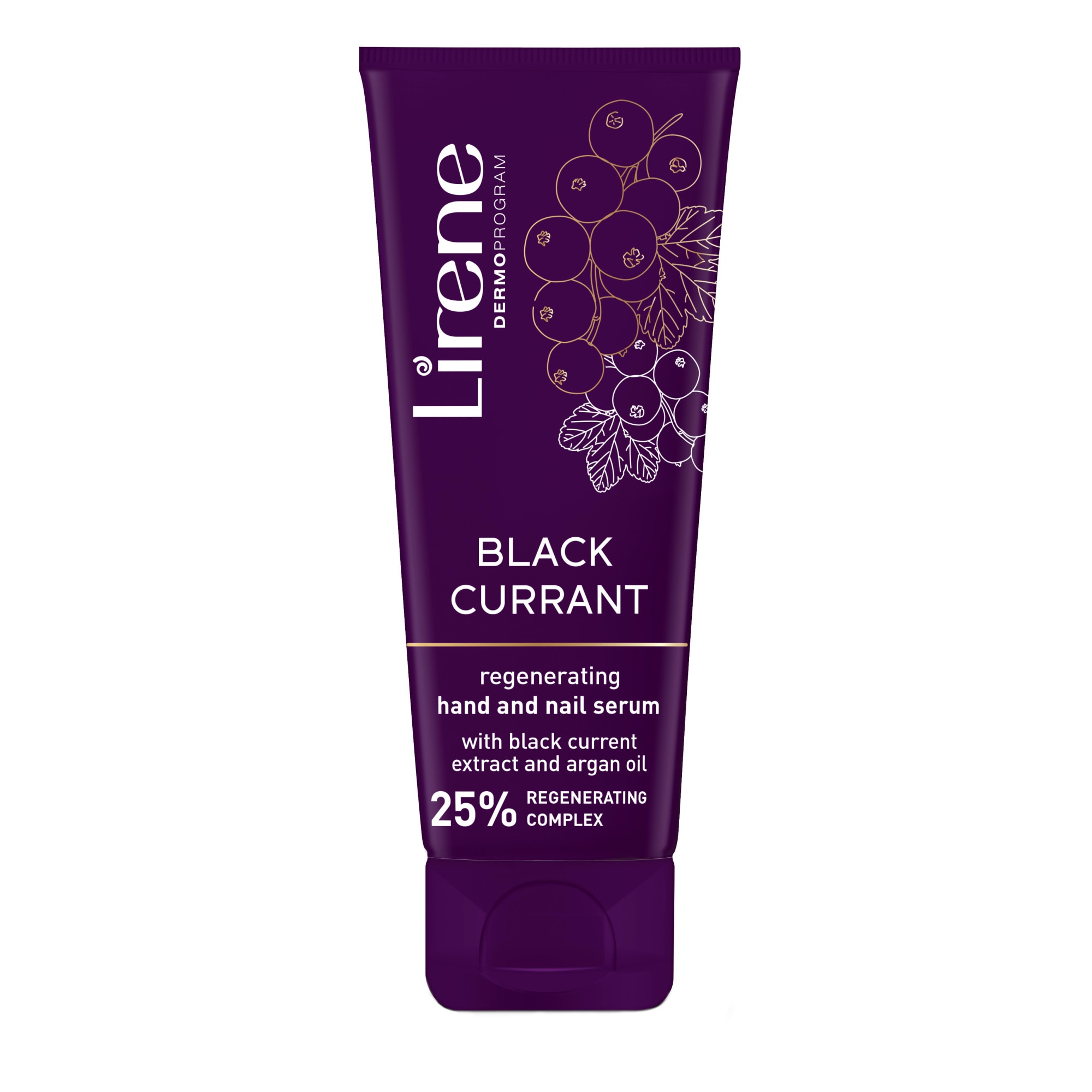 Crema-ser de maini Lirene, cu efect regenerator si extract din coacaze negre, 75ml