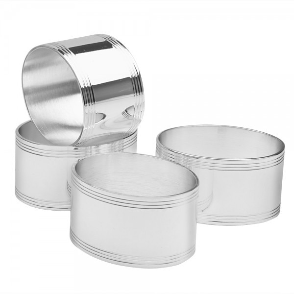 Inel servet placat cu Argint, Contour