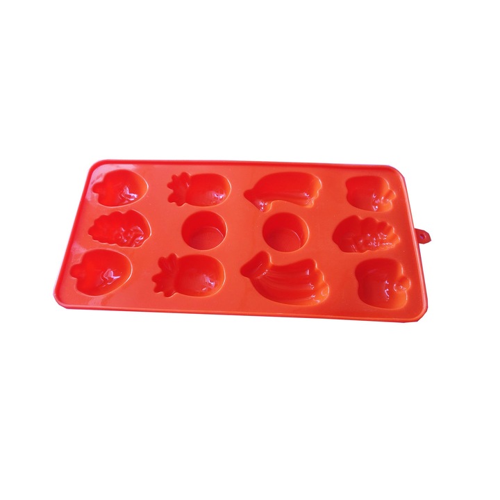 Форма, Силиконова, За бонбони, Лед, Зеленчуков модел, 25D