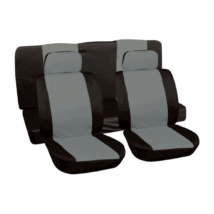 Set huse auto X-TREND, 6 buc, Negru - Gri