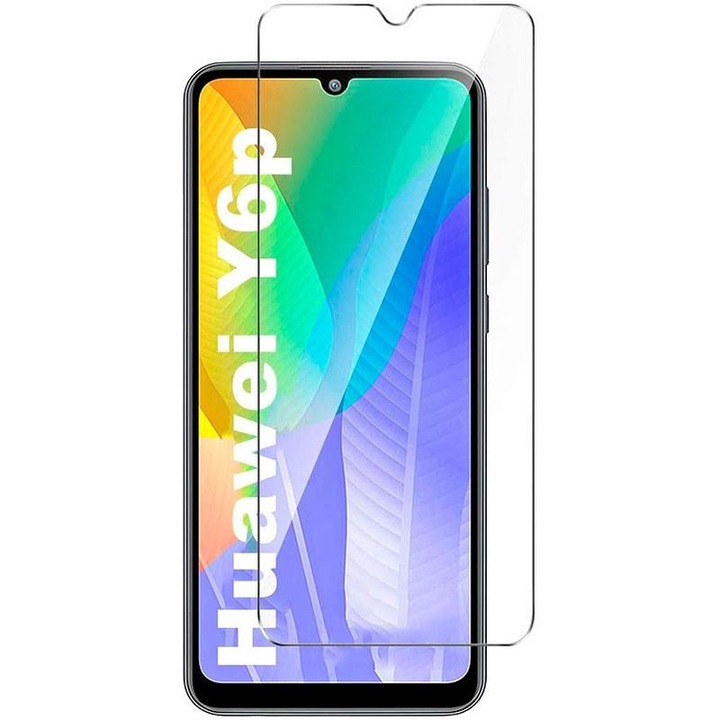 Üvegvédő fólia Huawei Y6P Tempered Glass, Anti-Shock, fordítva